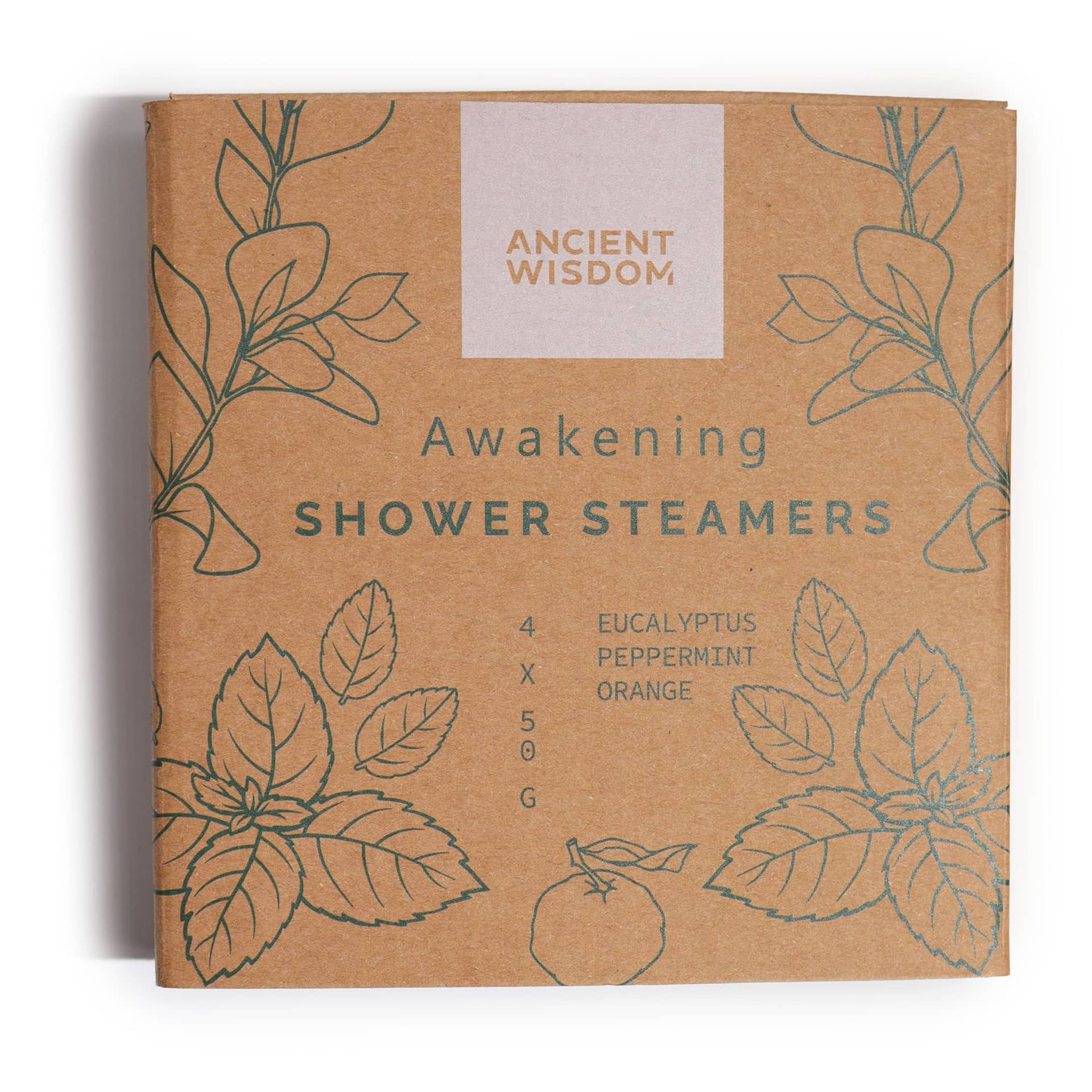 Shower steamer fizzing on a shower tray