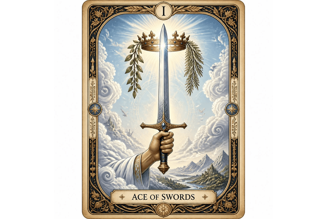 Ace of Swords Tarot Card Meaning: Love, Health & Spiritual Insights Thumbnail