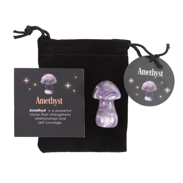 Image of Magical Amethyst Crystal Mushroom