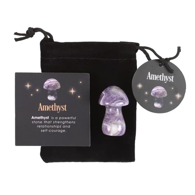 Image of Magical Amethyst Crystal Mushroom