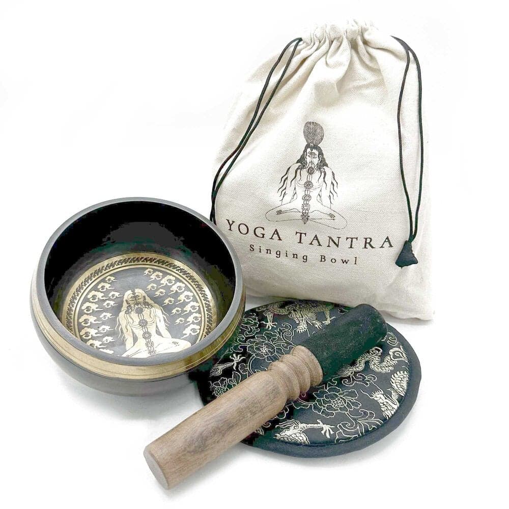 Engraved Singing Bowl Gift Set, 14cm - Yogi Thumbnail