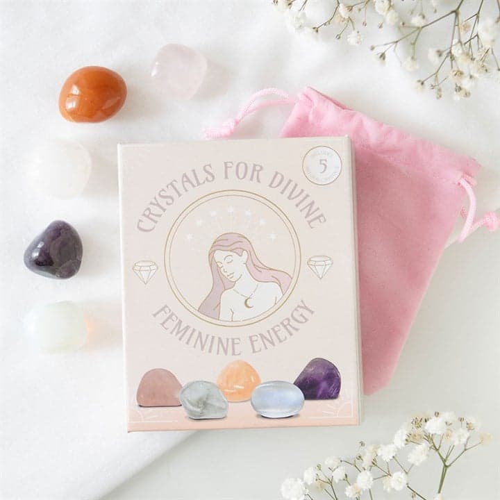 Set of 5 Crystals for Divine Feminine Energy Thumbnail