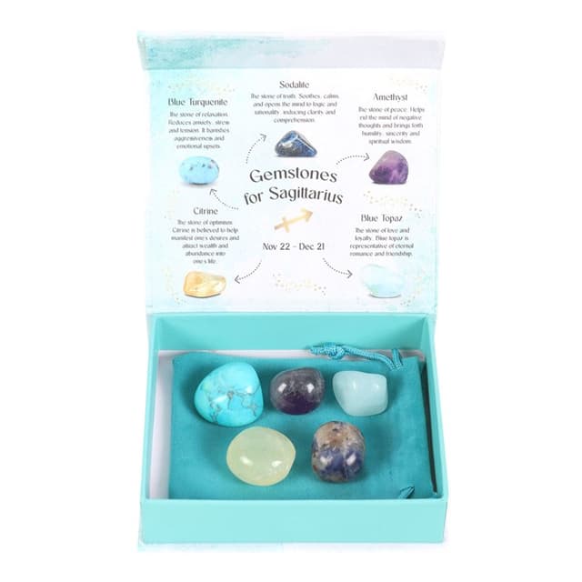 Image of Sagittarius Crystal Tumblestone Set