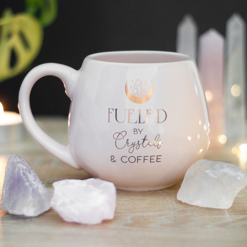 Crystals and Coffee Rounded Mug Thumbnail