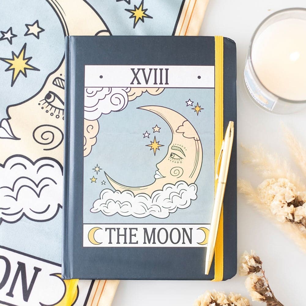 The Moon Vintage Tarot A5 Notebook Thumbnail