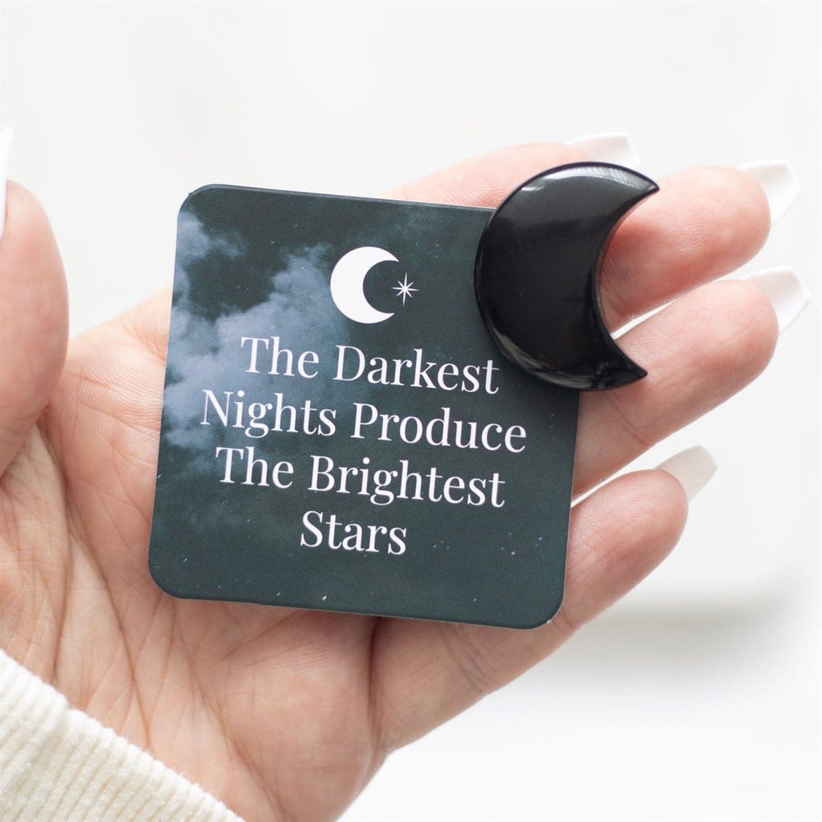 The Darkest Nights Black Obisidian Moon in a Bag Thumbnail