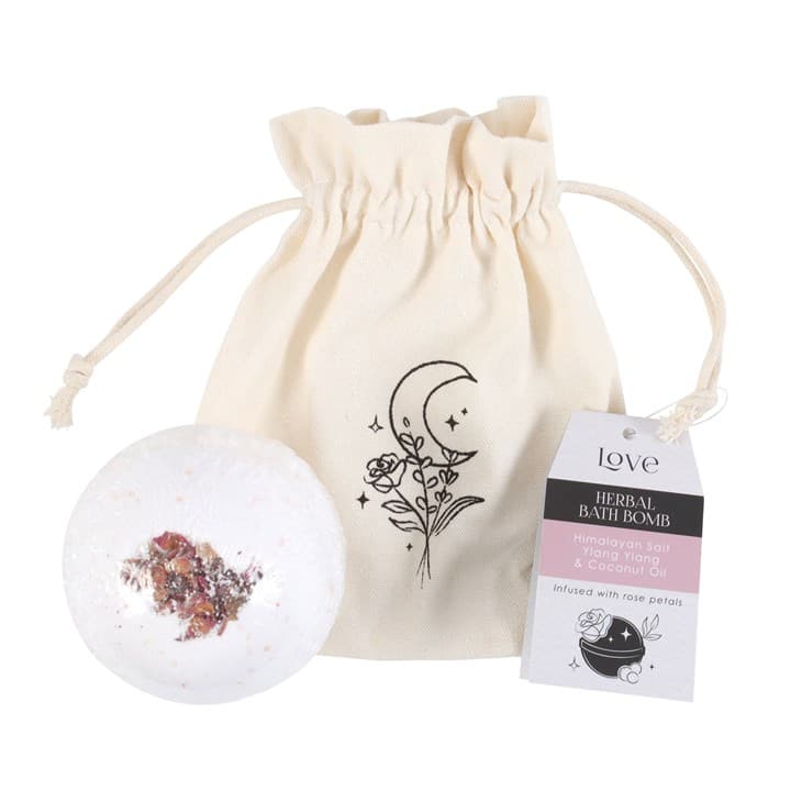 'Love' Herbal Ylang Ylang Bath Bomb Thumbnail