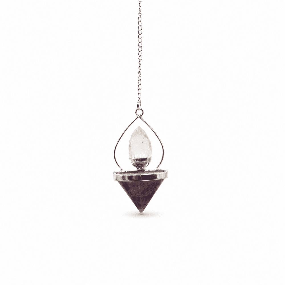 Lantern of Life Pendulum - Amethyst & Rock Quartz Thumbnail