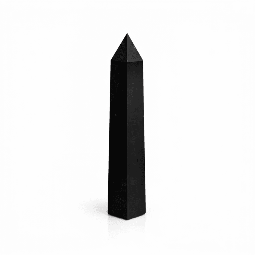 Black Tourmaline Six-Face Obelisk, 17cm Thumbnail