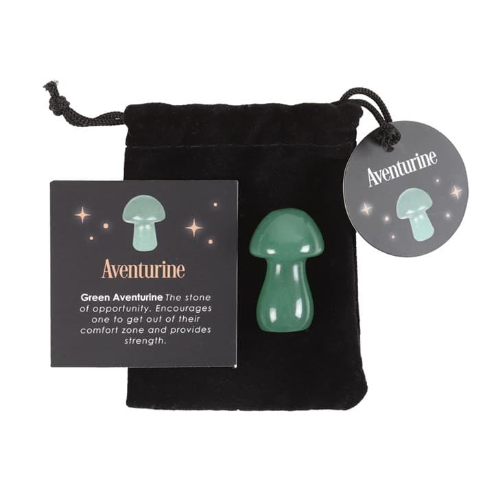 Image of Magical Aventurine Crystal Mushroom
