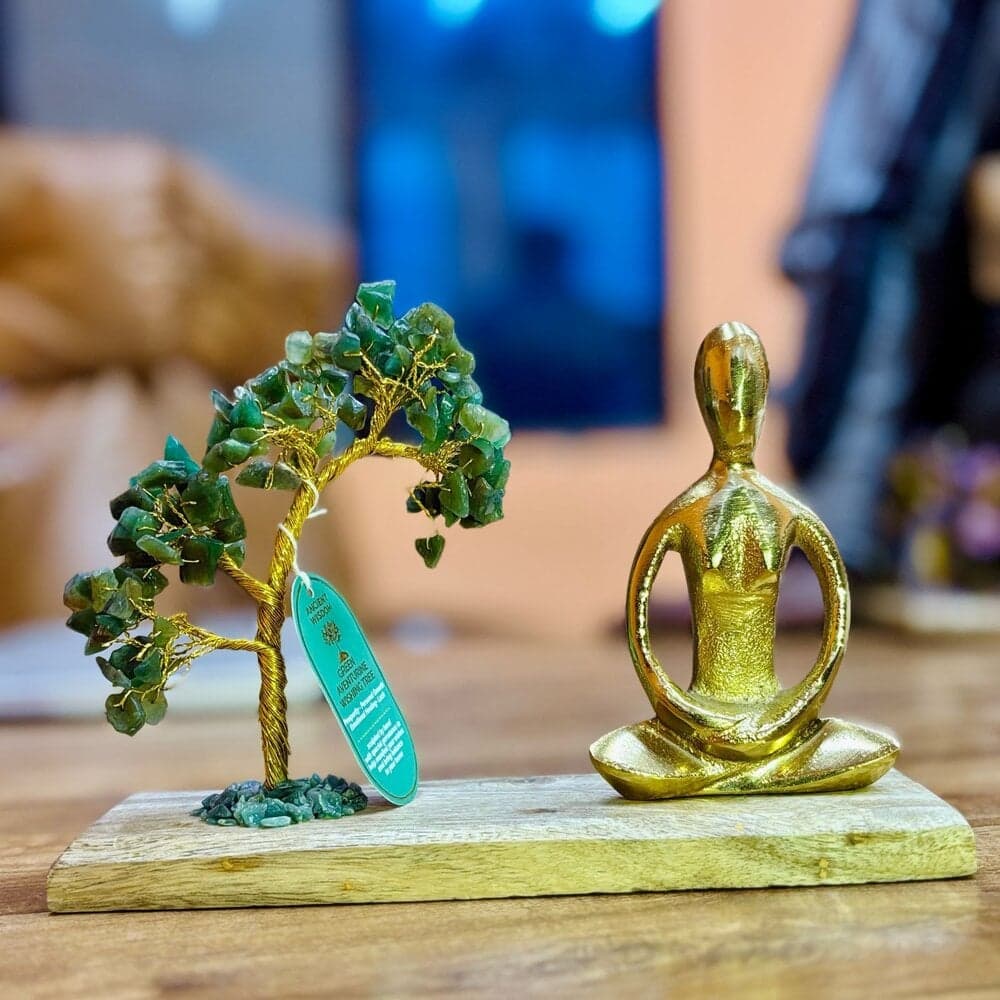 Gemstone Yoga Garden - Padmasana, Green Aventurine Thumbnail
