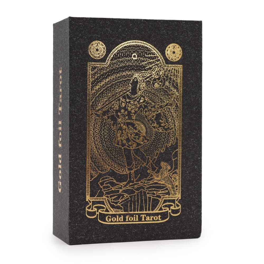 Gold Foil Tarot Set with Guidebook, Gift Box Thumbnail
