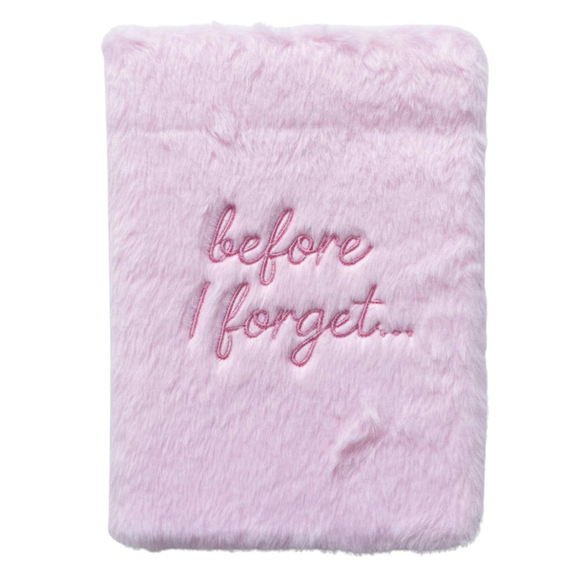 Pink fluffy Before I Forget dream journal