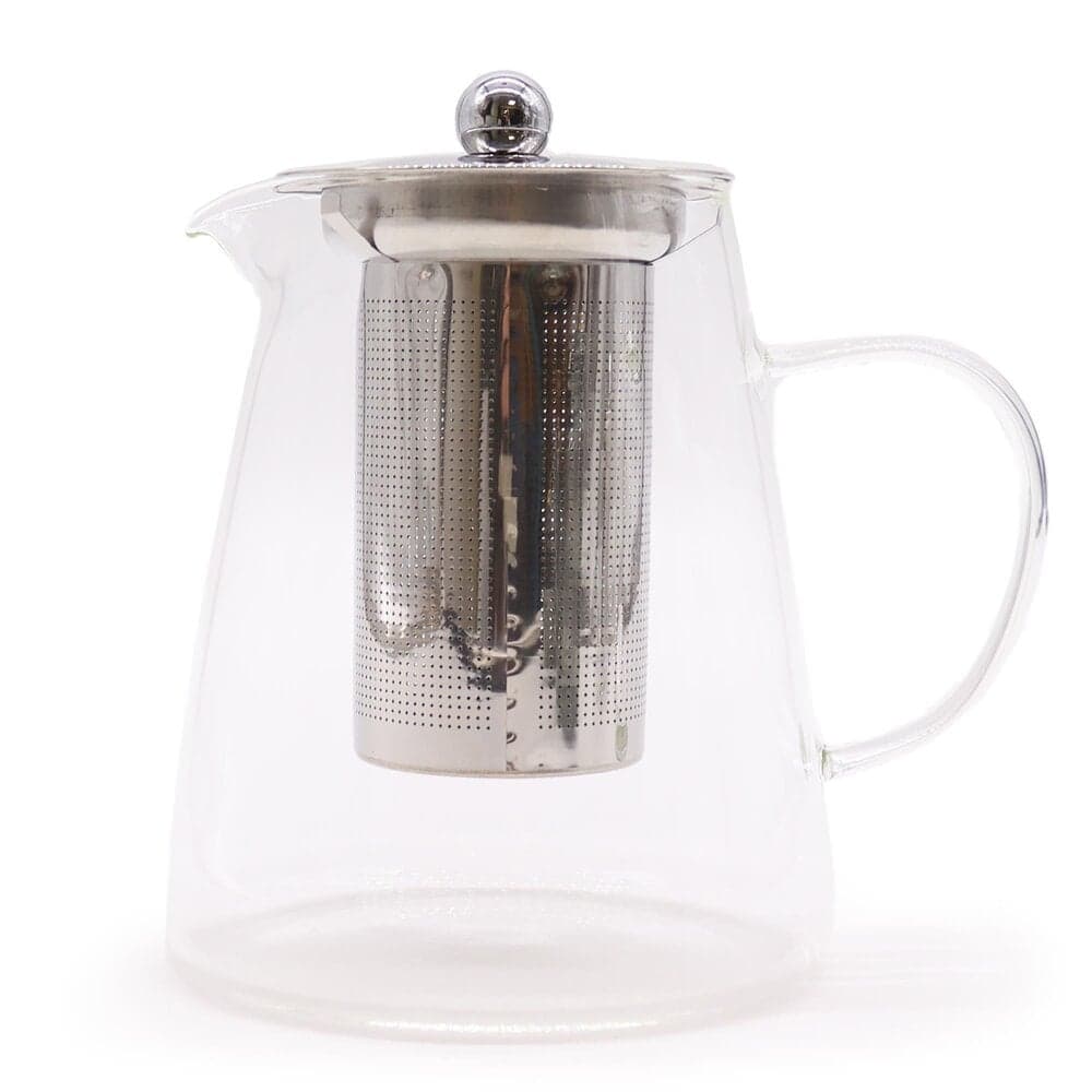 Glass Infuser Teapot, Flask Shape, 950ml Thumbnail