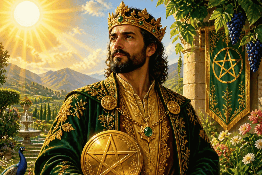 King of Pentacles Tarot Card Meaning: Love, Health & Spiritual Insights Thumbnail