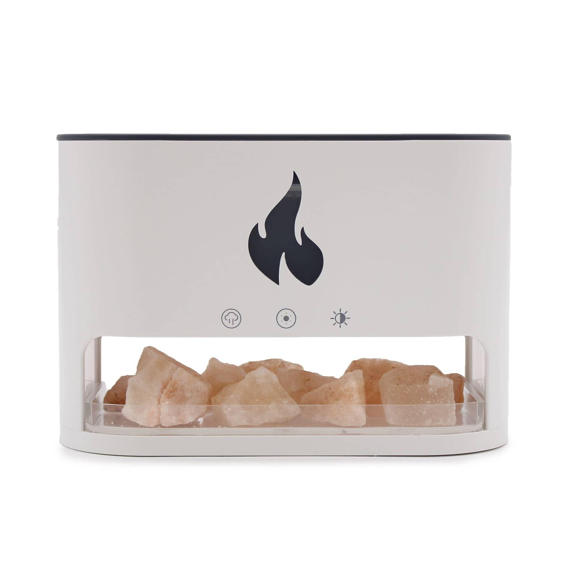 White Blaze aroma diffuser with orange flame effect