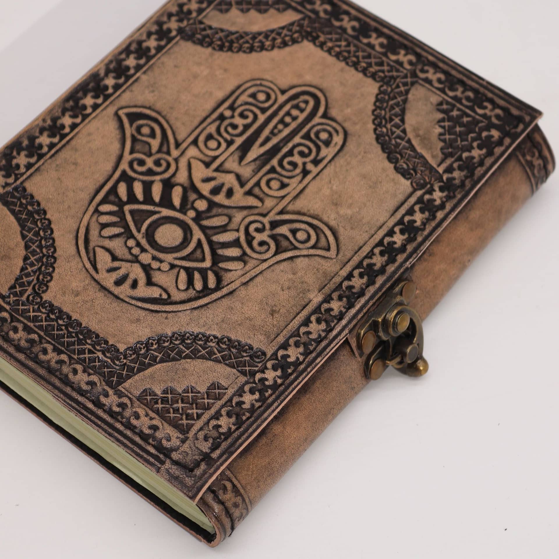 Esoteric notebook open to show its pages