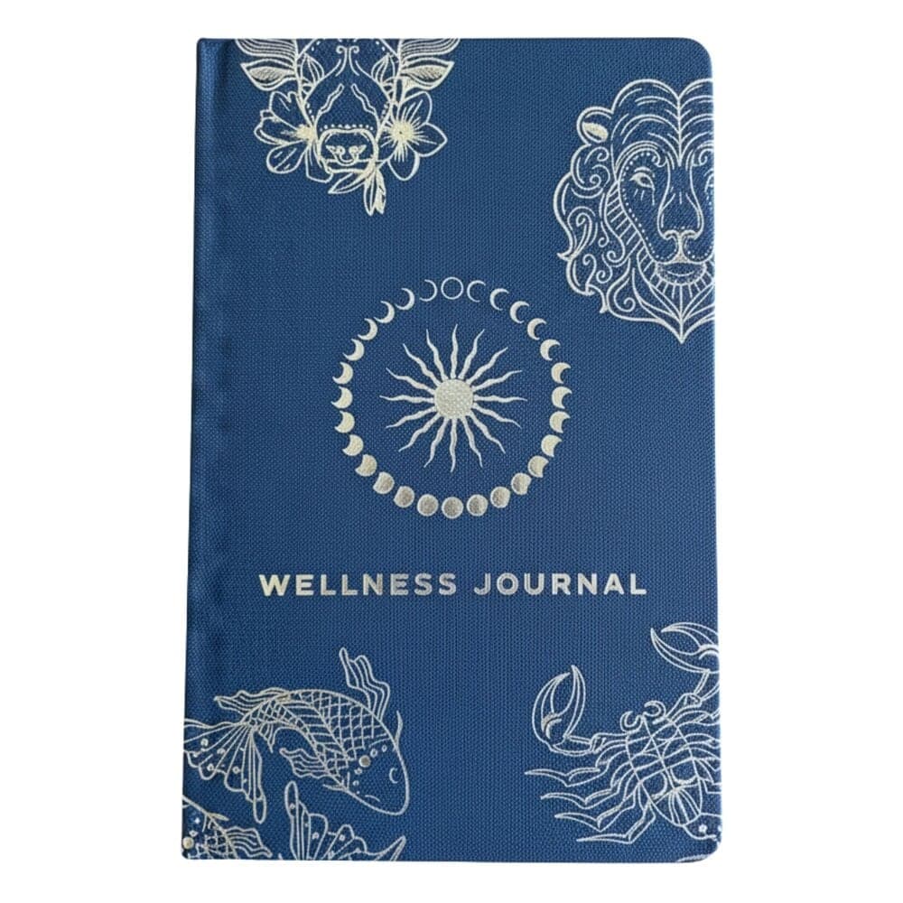 Wellness Journal - Midnight Blue, Silver Zodiac Thumbnail