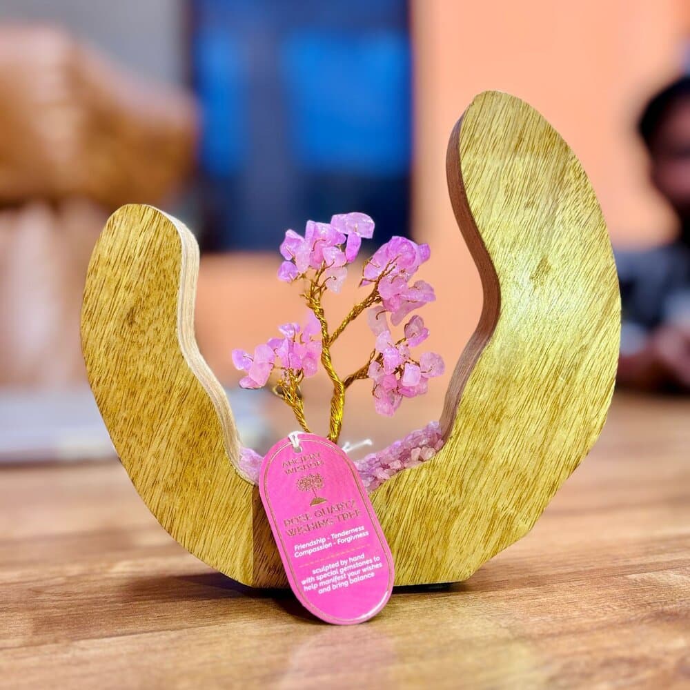 Gemstone Tree Garden, Open Ring - Rose Quartz Thumbnail