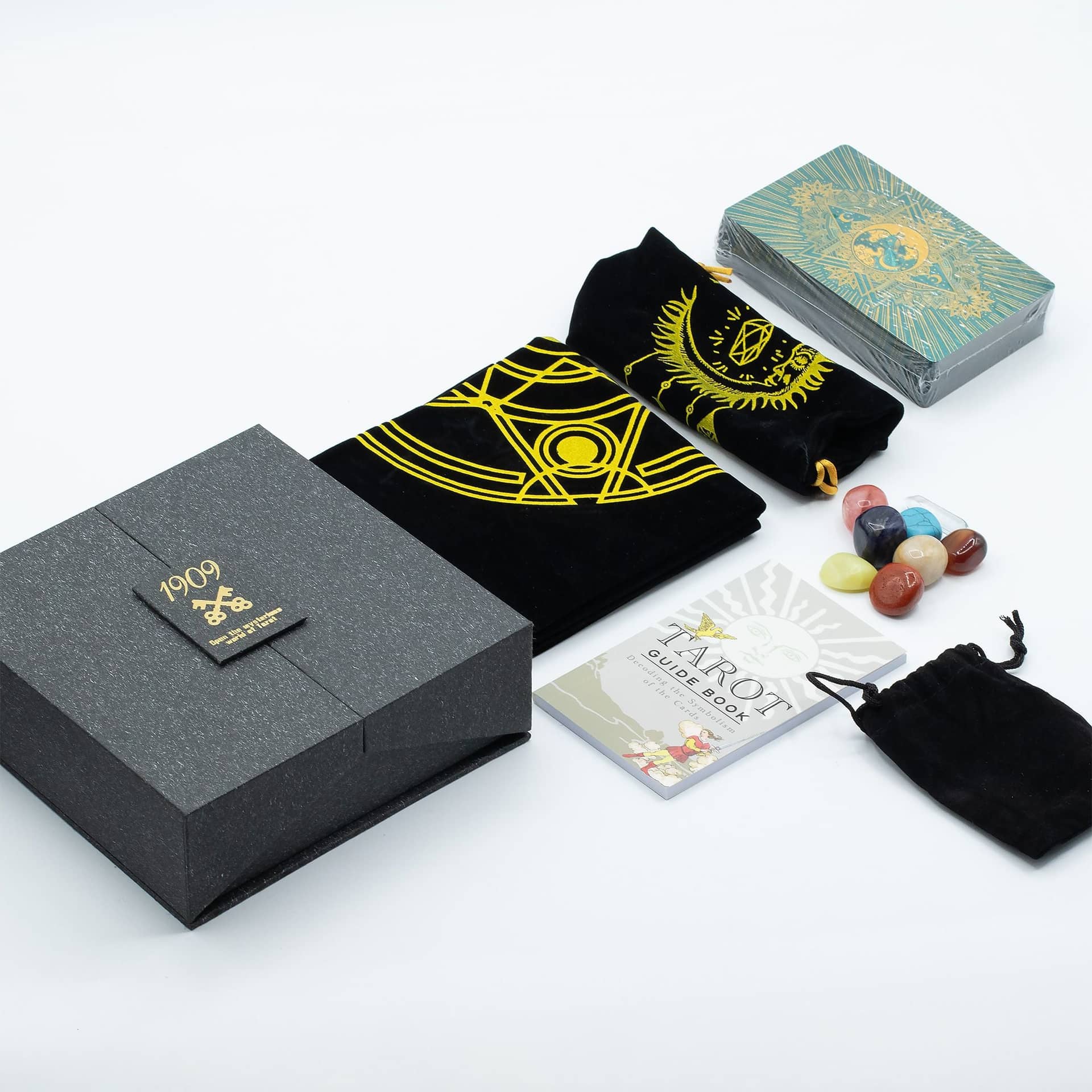 Gold & Turquoise Foil Tarot Gift Set