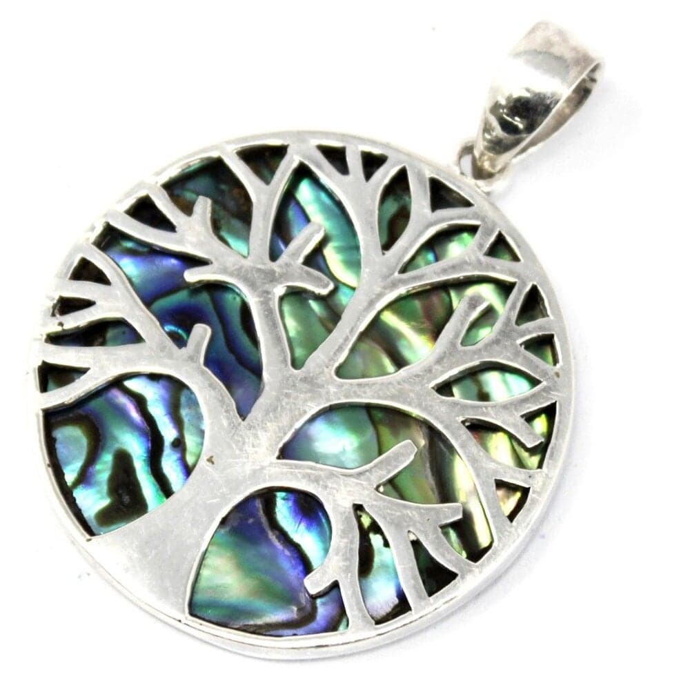 Tree of Life Pendant, 30mm - Abalone Thumbnail