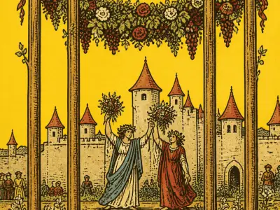 Four of Wands Tarot Card Meaning: Love, Health & Spiritual Insights