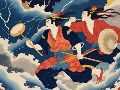 Raijin and Fūjin in Japanese Mythology: Myths, Symbols, and Powers