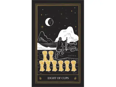 Eight of Cups Tarot Card Meaning: Love, Health & Spiritual Insights