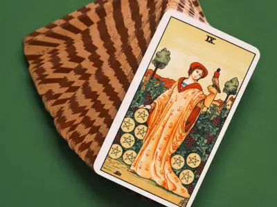 Nine of Pentacles Tarot Card Meaning: Love, Health & Spiritual Insights