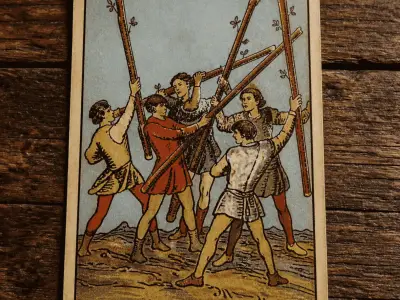 Five of Wands Tarot Card Meaning: Love, Health & Spiritual Insights