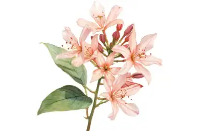 Honeysuckle june birth flower tattoo idea