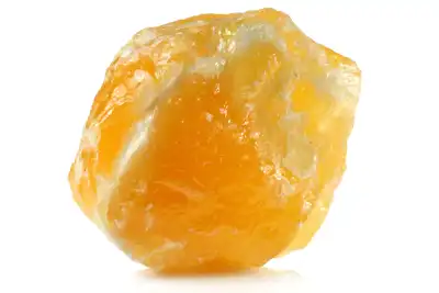 orange calcite crystal