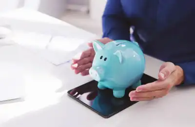 Piggy bank on weighing scales