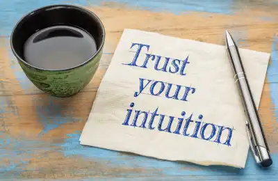 Image saying 'trust your intuition.'
