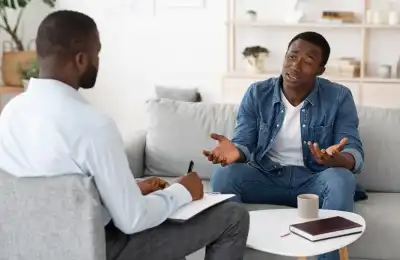 Talking to a therapist