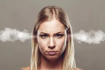 angry woman with steam coming out of her ears