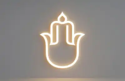 glowing Hamsa Hand