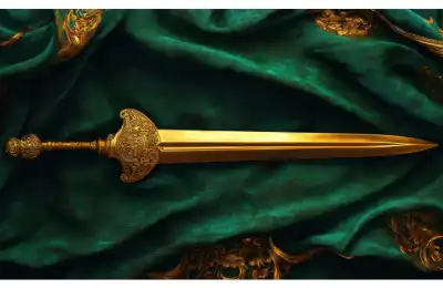 historical gold sword