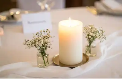 candle at wedding