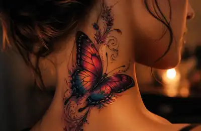 Butterfly Tattoo Meaning by Placement