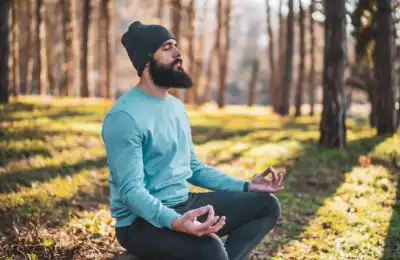 Image of someone meditating.