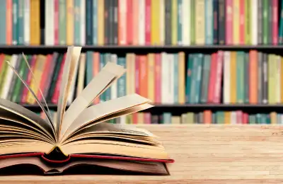 Image of a bookshelf.