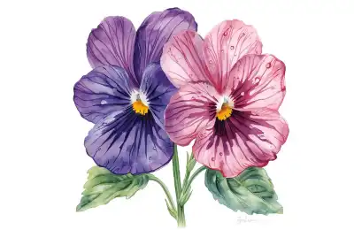 february birth flower tattoo idea