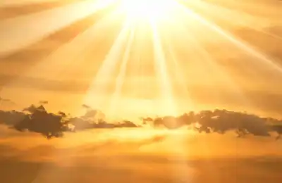 sun orange in sky