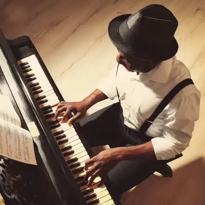 Man playing the piano