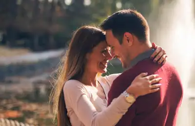 Image of a couple hugging.