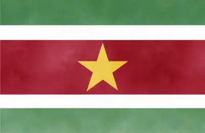Suriname flag.