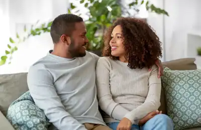 couple having a supportive conversation
