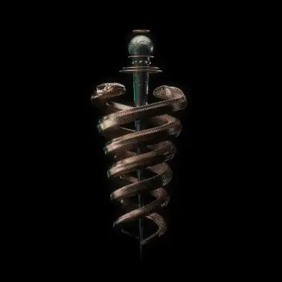 Caduceus healing symbol.