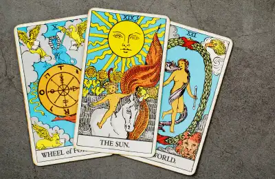 Image of different tarot cards.
